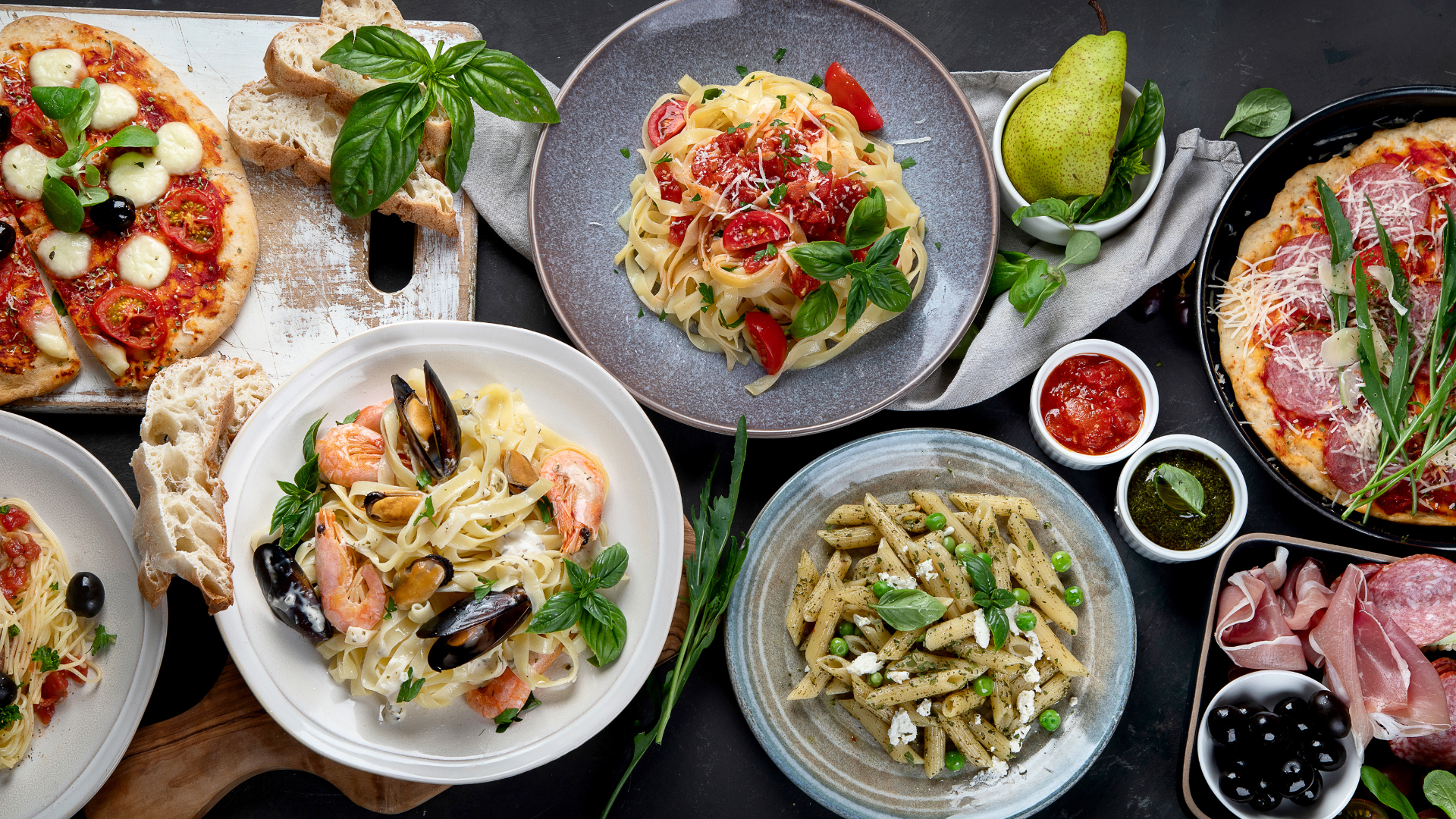 Rich Italian dishes