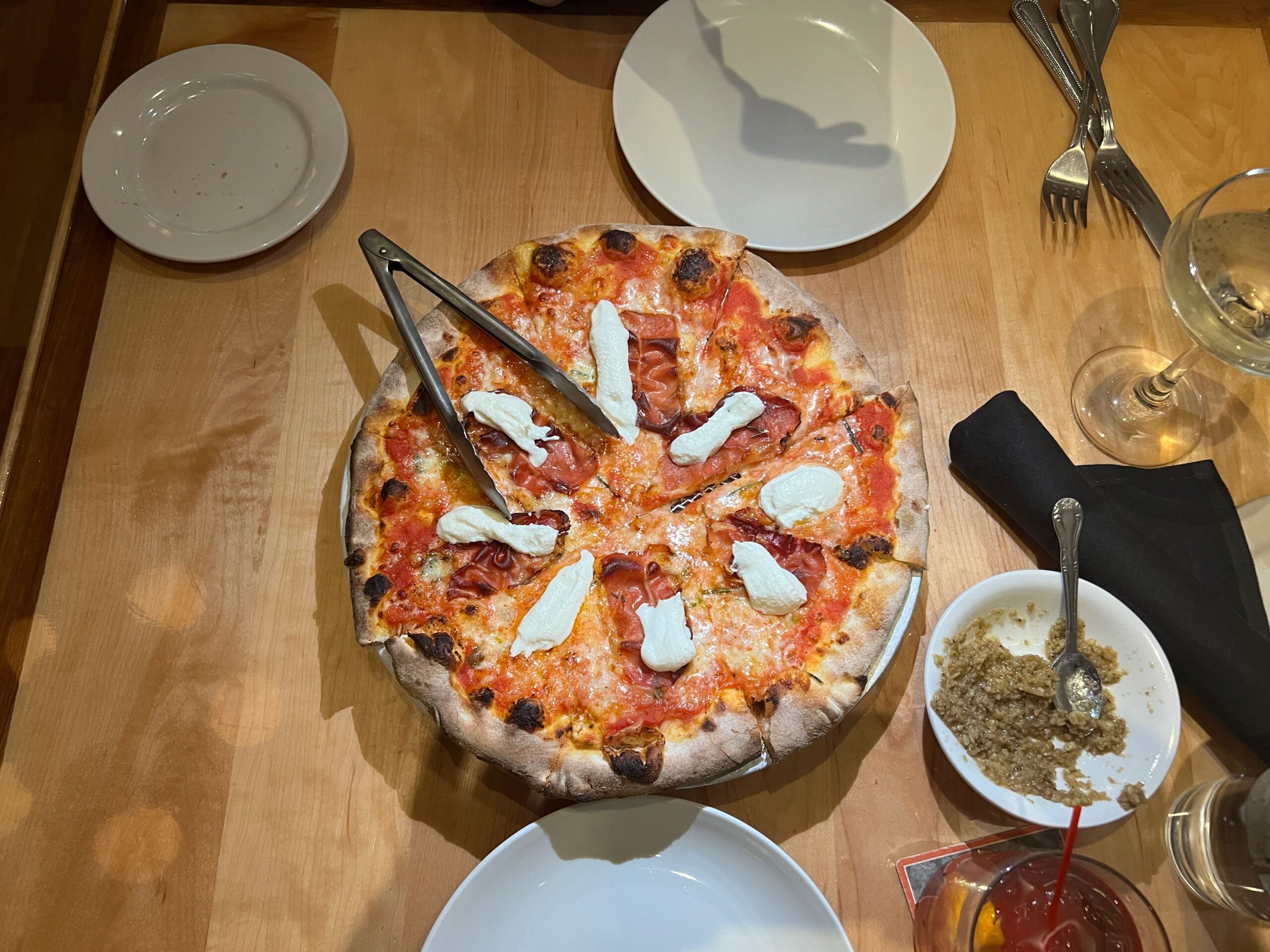 sausage pizza at Buona Terra